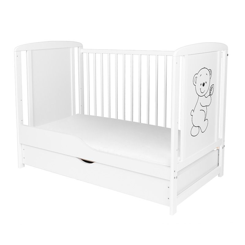 Gyerekágy fiókkal és matraccal, 120 x 60 cm