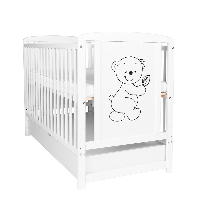 Gyerekágy fiókkal és matraccal, 120 x 60 cm