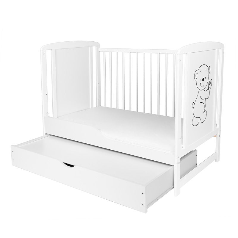 Gyerekágy fiókkal és matraccal, 120 x 60 cm