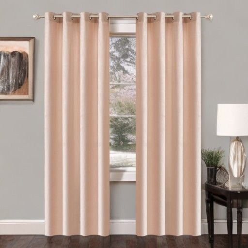 Glamour velúr függöny bézs 140 x 230 cm ringlis felfüggesztéssel (1 db.)