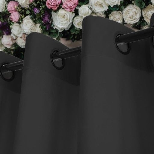 Glamour velúr függöny sötétszürke 140 x 250 cm ringlis felfüggesztéssel (1 db.)