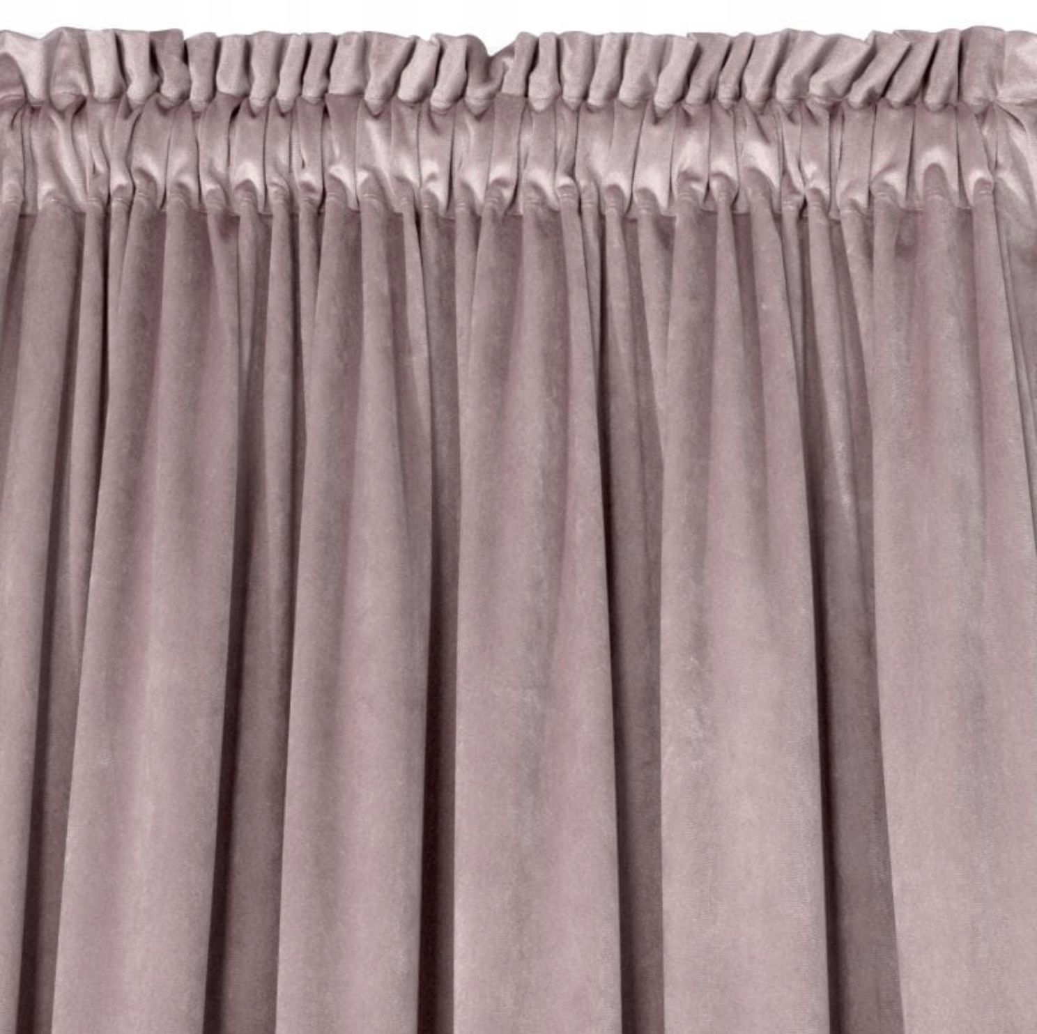Glamour velúr sötétítő függöny púderrózsaszín 140 x 250 cm ráncolós szalaggal (1 db.)