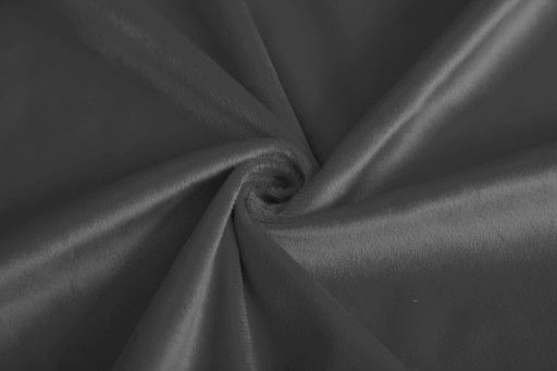 Zasłona glamour z weluru ciemnoszary 140x250cm na taśmie (1 db.)