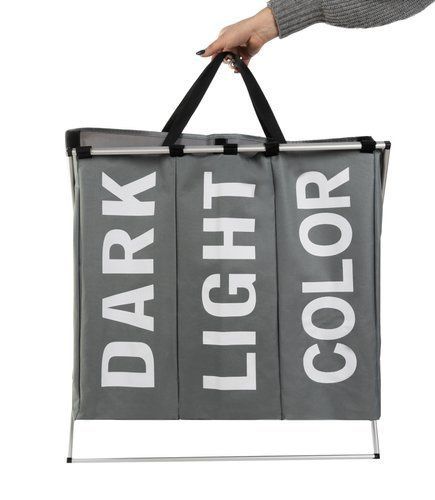 Háromrekeszes szennyeskosár