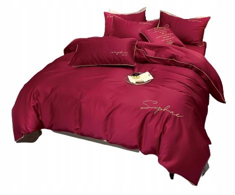 3 részes mikroszálas ágyneműgarnitúra 160x200 cm-es paplanhuzattal, piros színben