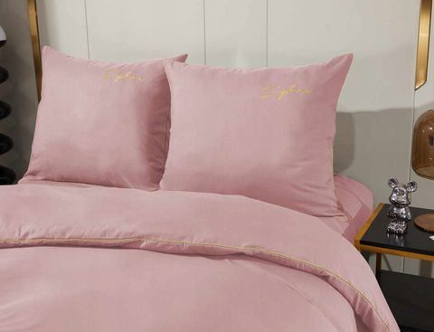 3 részes mikroszálas ágyneműgarnitúra 160x200 cm – hímzéssel és szegéllyel