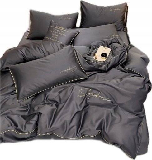 3 részes mikroszálas ágyneműgarnitúra 160x200 cm, sötétszürke színben