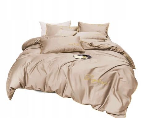 3 részes mikroszálas ágyneműgarnitúra 200x220 cm, bézs szín