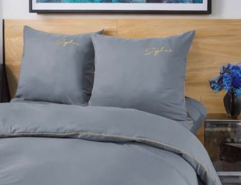 3 részes mikroszálas ágyneműgarnitúra 200x220 cm, grafitszürke szín