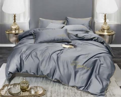 3 részes mikroszálas ágyneműgarnitúra 200x220 cm, grafitszürke szín