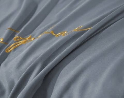 3 részes mikroszálas ágyneműgarnitúra 200x220 cm, grafitszürke szín