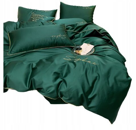 3 részes mikroszálas ágyneműgarnitúra 200x220 cm, zöld szín