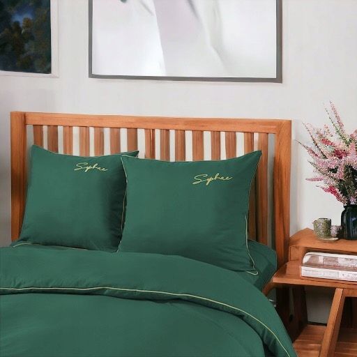 3 részes mikroszálas ágyneműgarnitúra 200x220 cm, zöld szín