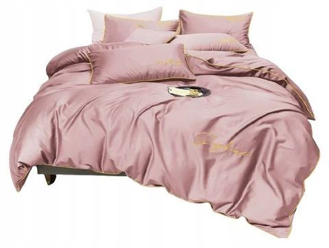 3 részes mikroszálas ágyneműgarnitúra 200x220 cm, rózsaszín