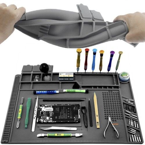 Szilikon szerviz alátét mágneses zsebekkel