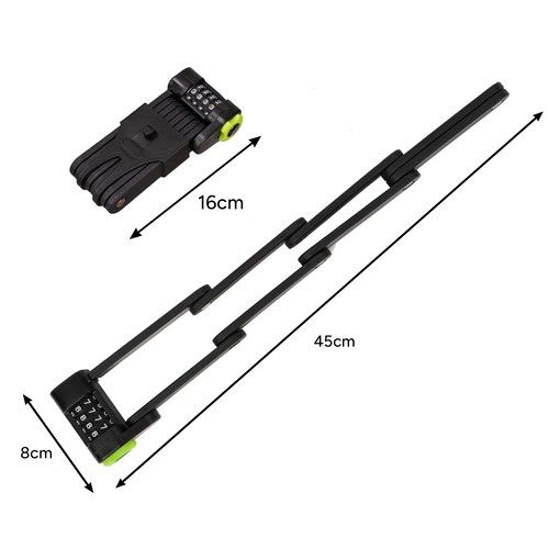 Összecsukható zár - kerékpárblokkoló