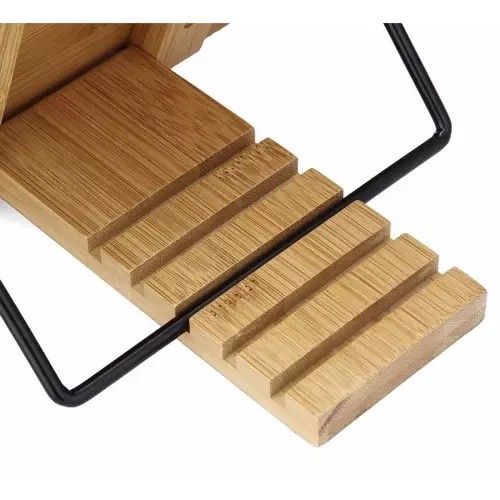 Bambusz könyvtartó és tabletállvány