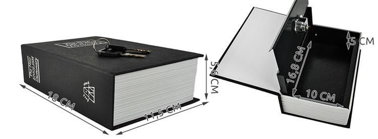 Könyvbe rejtett széf 18 × 11,5 cm