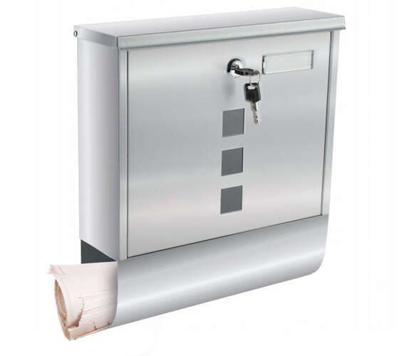 Ezüst postaláda A4-es formátumhoz