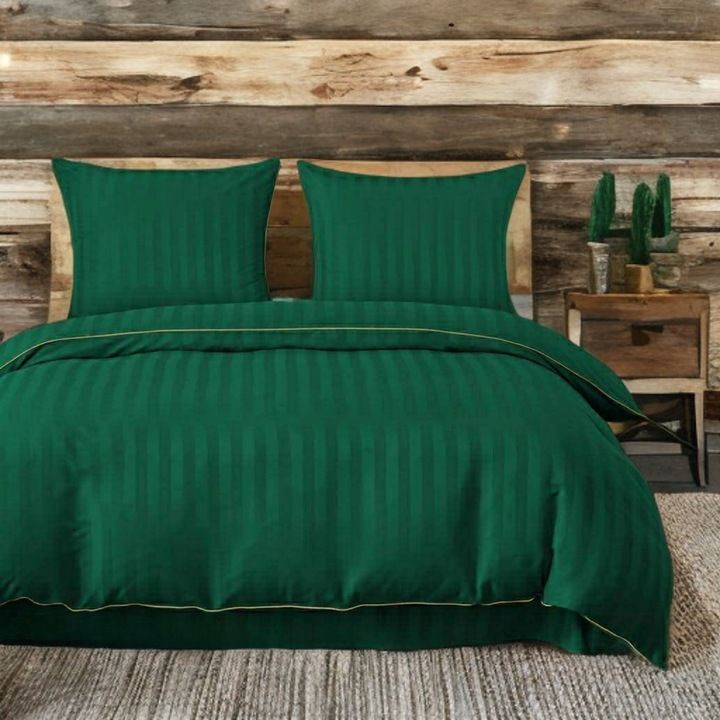 3 részes damaszt ágyneműgarnitúra, zöld szín, 160x200 cm