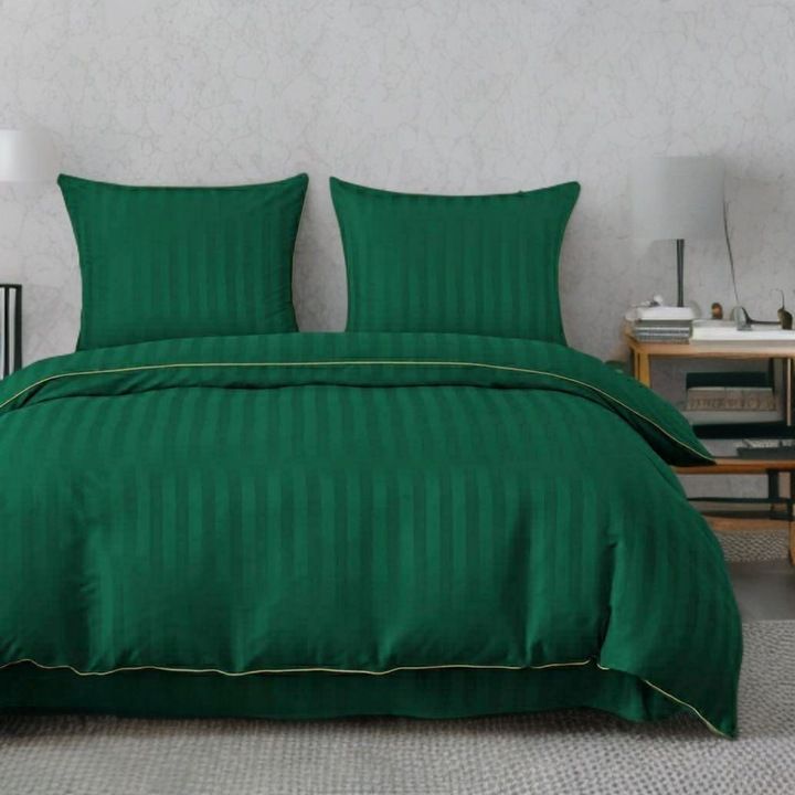 3 részes damaszt ágyneműgarnitúra, zöld szín, 160x200 cm