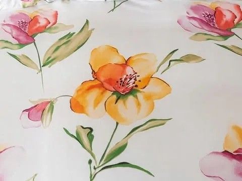 3 részes ágyneműgarnitúra fodrokkal, virágmintás, 160x200 cm