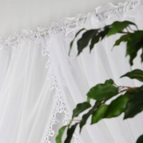 Voálfüggöny gipiur csipkével 400x150 cm