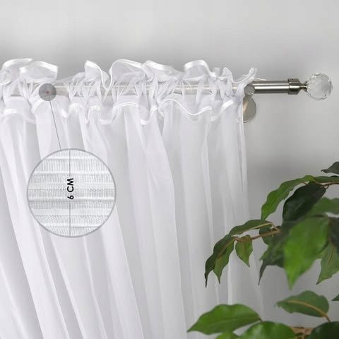 Voálfüggöny gipiur csipkével 400x150 cm