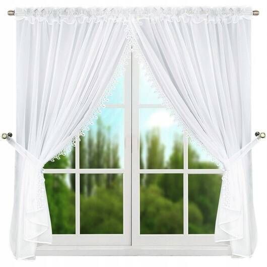 Voálfüggöny gipiur csipkével 400x150 cm