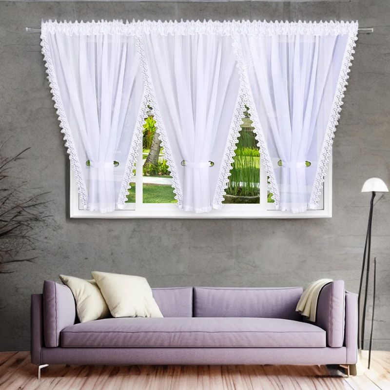 Romantikus függöny gipűrrel 600×180 cm