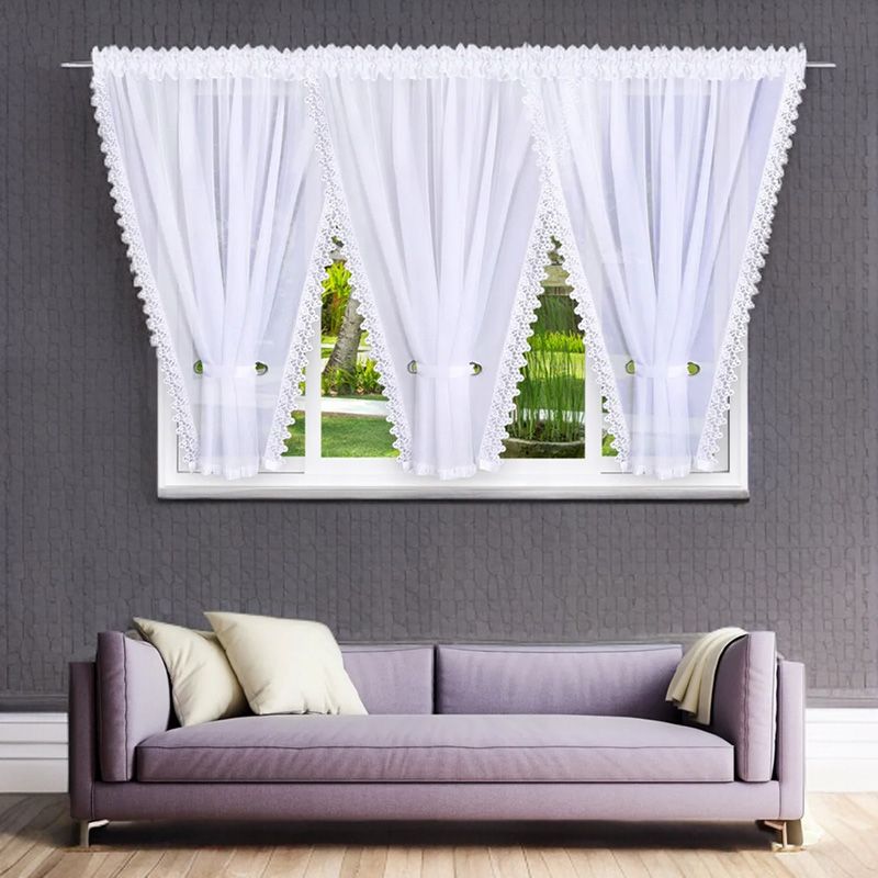 Romantikus függöny gipűrrel 600×180 cm