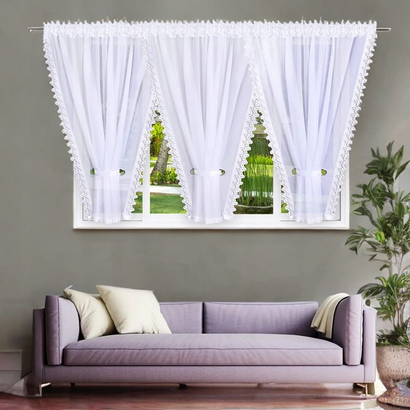 Romantikus függöny gipűrrel 600×180 cm