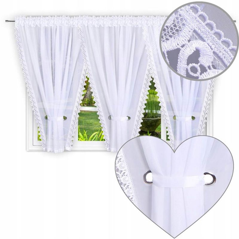 Modern függöny gipűrrel 600×150 cm