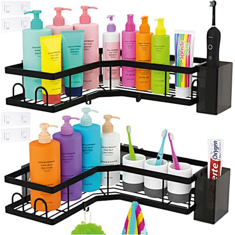 2 db sarokfürdőszoba polc szett