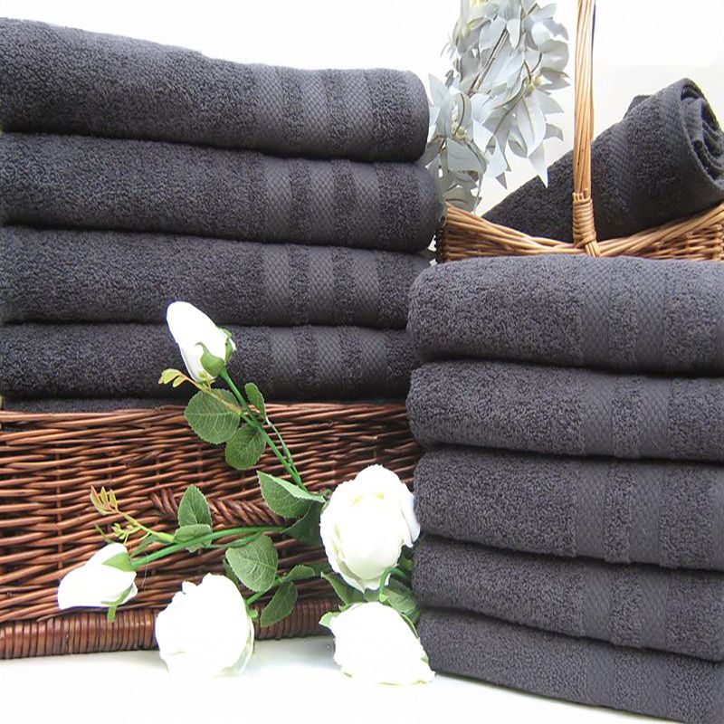 Grafitszürke frottír törölköző 50×90 cm