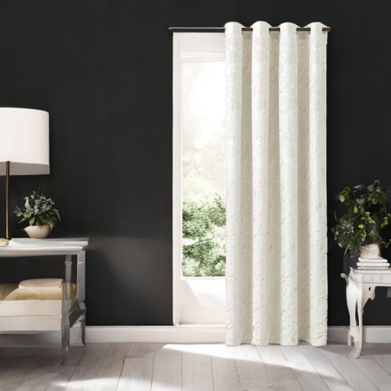 Pezsgőszínű bársony függöny márvány mintával 140 × 250 cm
