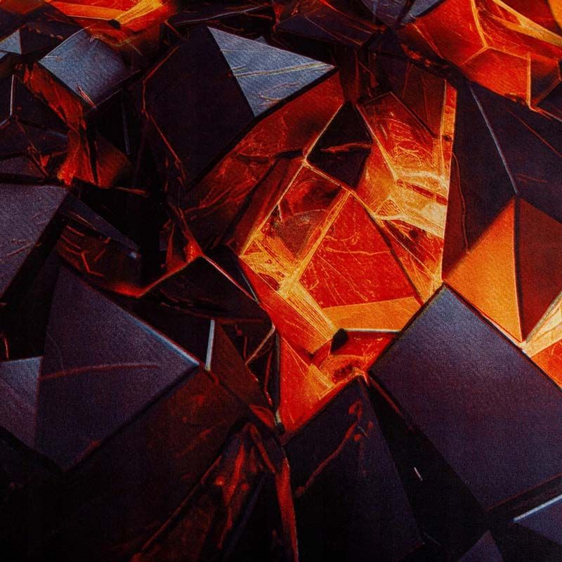 3 részes pamut szatén ágyneműgarnitúra Tűzvörös kristályok 200x160 cm