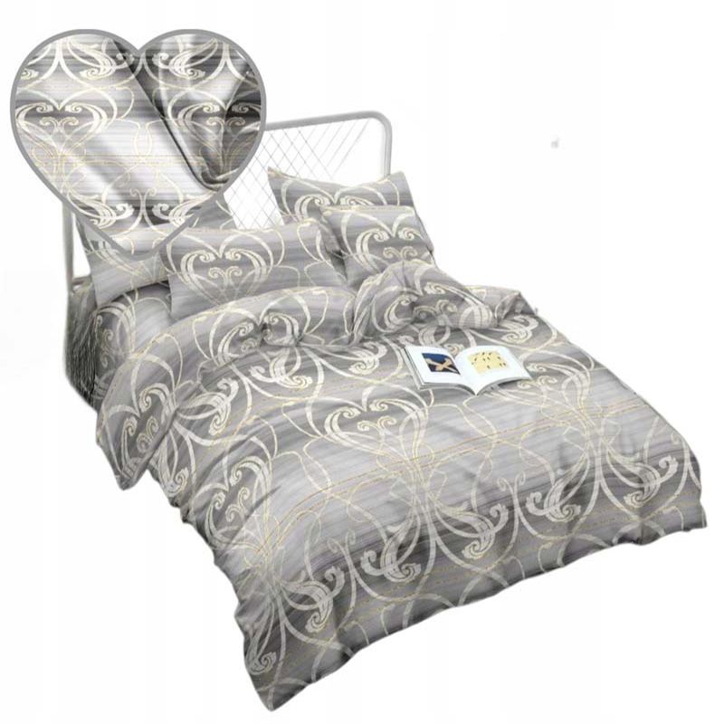 3 részes pamut szatén ágyneműgarnitúra Arabeszk 200x160 cm