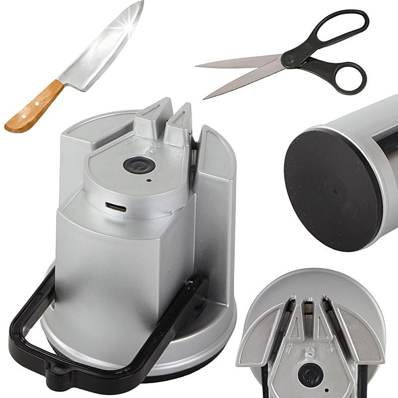 Elektromos kés- és ollóélező tapadókoronggal