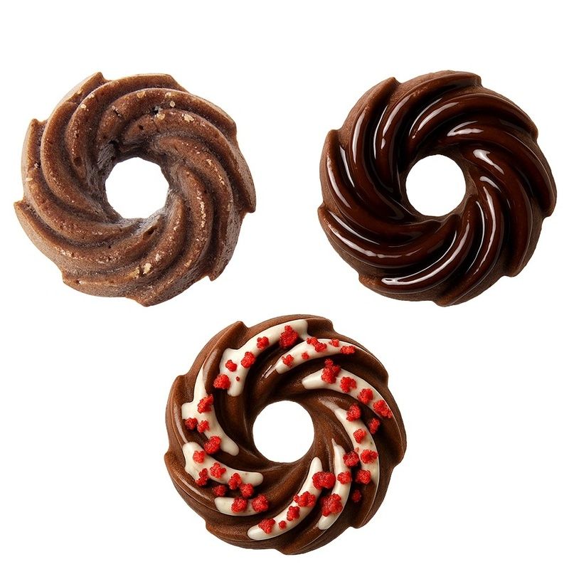 Bézs szilikon muffinforma