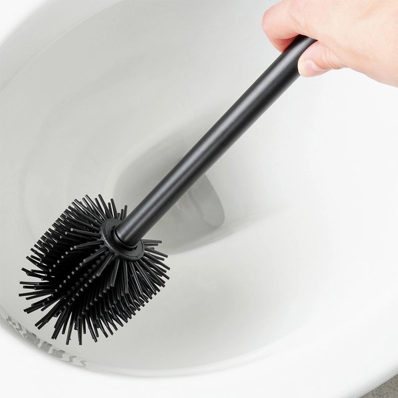 Szilikon WC-kefe tartóval