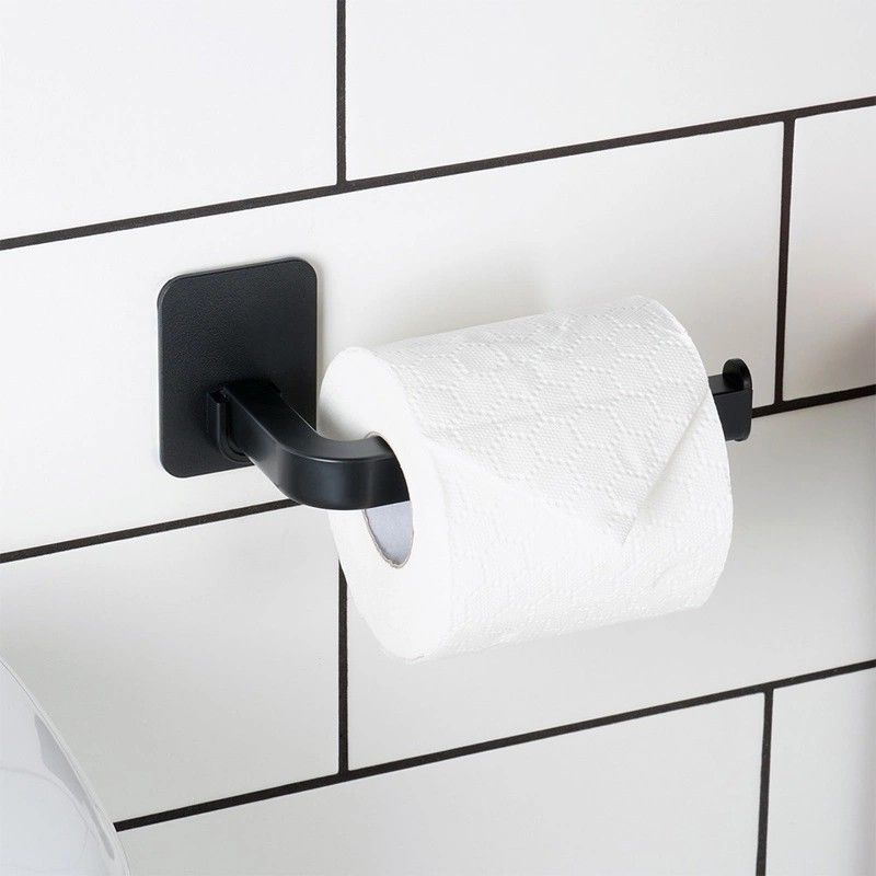 Fekete WC-papír-tartó