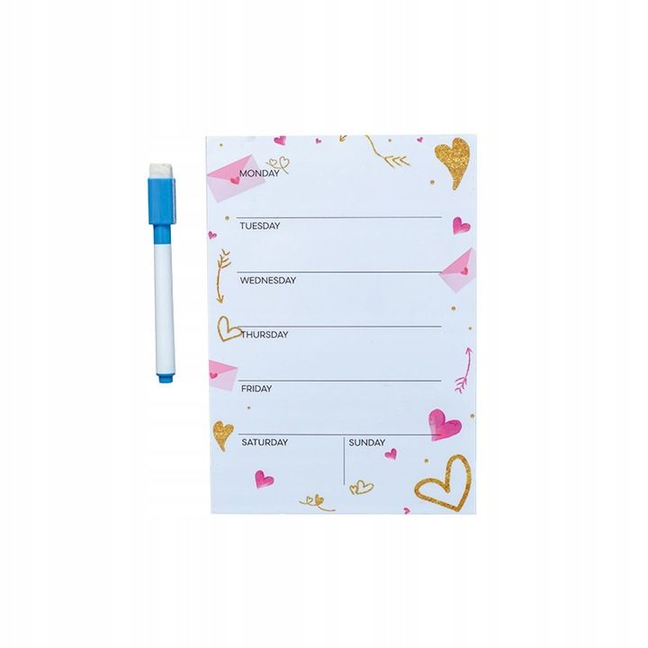 Mágneses tervező filctollal