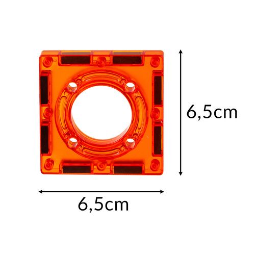 Mágneses 3D építőkészlet golyópályával, 110 darabos