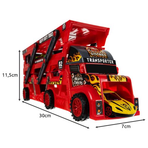 A TIR teherautó kilövővel és 6 kisautóval valósághű autós